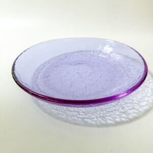 Fire & Light Recycled Art Glass Lavender Pasta Bowl